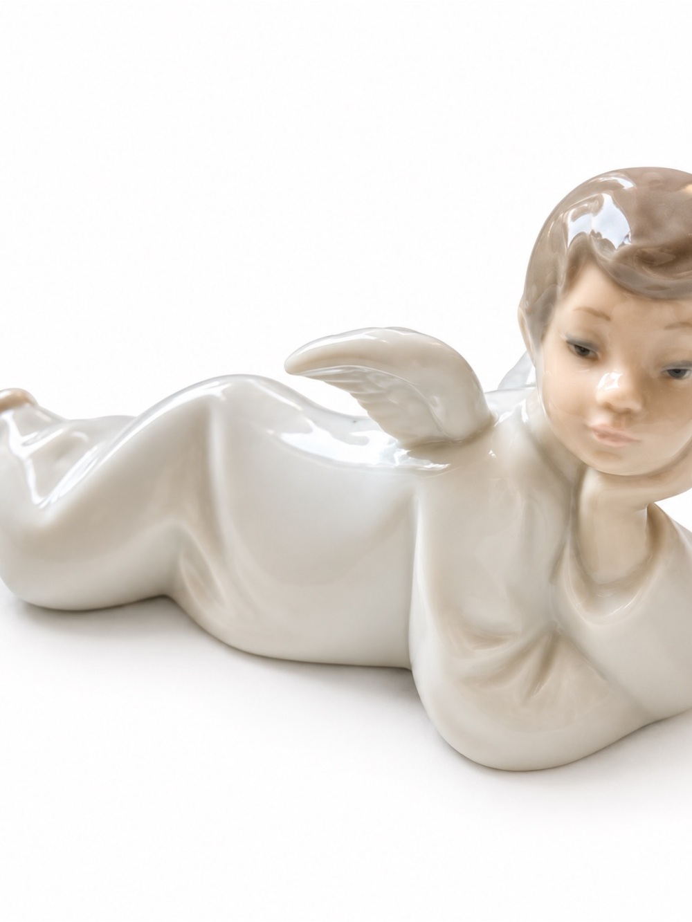 Vintage NAO by Lladró Reclining Angel Figurine